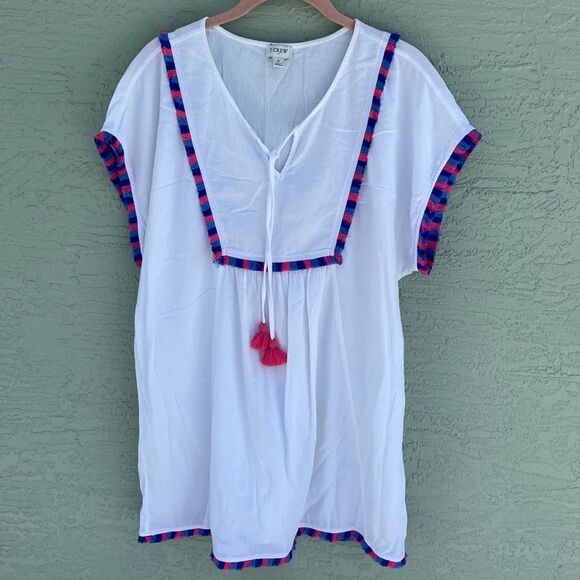 J.Crew Fringe Sz S J.Crew Fringe Tunic Cover-Up - Picture 7 of 14